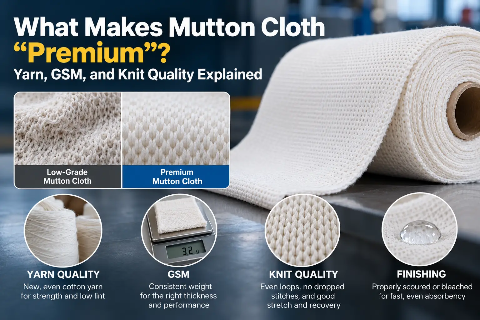 Article image for What Makes Mutton Cloth "Premium"? Yarn, GSM, and Knit Quality Explained